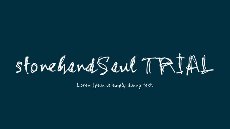 stonehandSaul_TRIAL Font