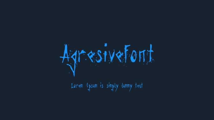 Agresivefont Font