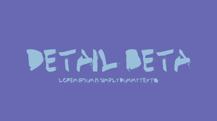 Detail BETA Font