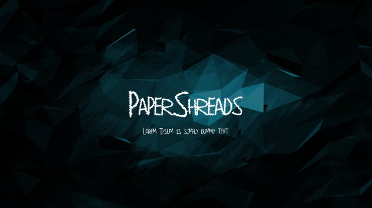 PaperShreads Font