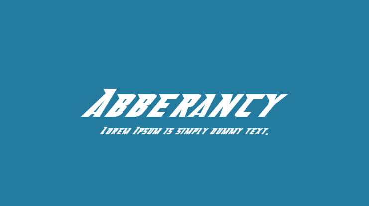 Abberancy Font