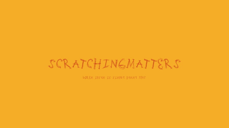 ScratchingMatters Font