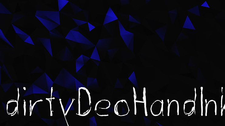 dirtyDeoHandInk Font