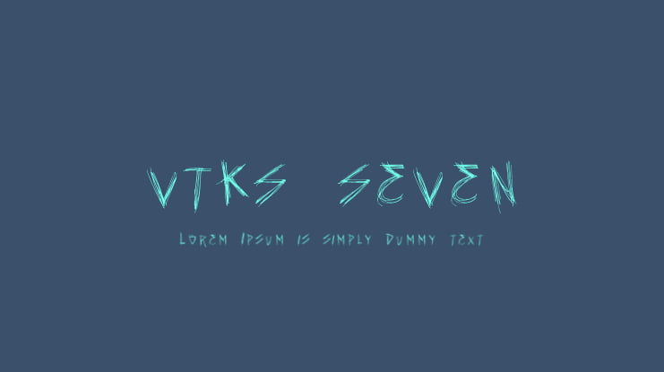 vtks seven Font
