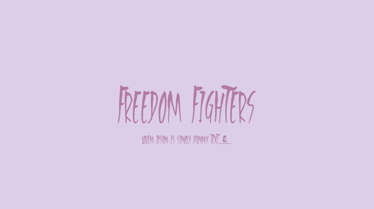 Freedom Fighters Font