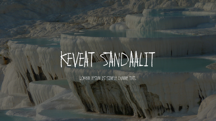 Keveat sandaalit Font