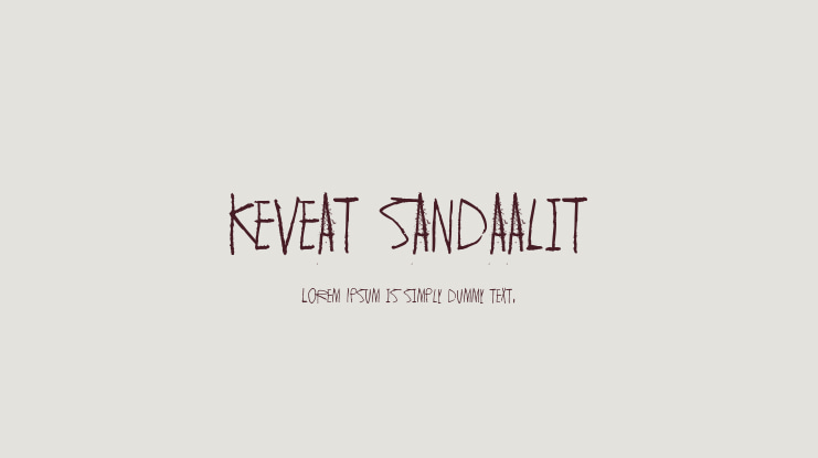 Keveat sandaalit Font
