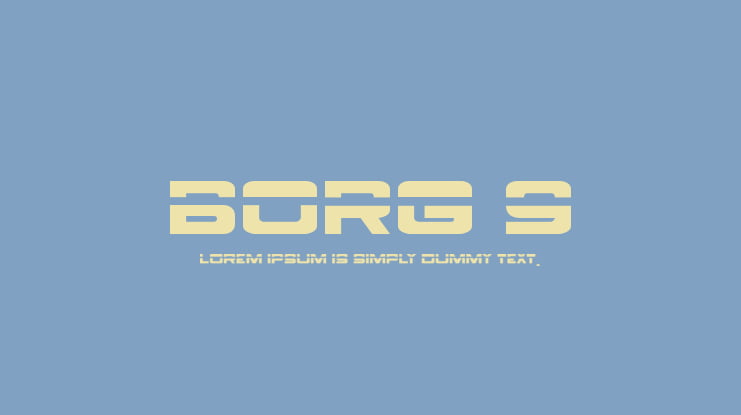 Borg 9 Font