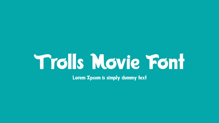 Trolls Movie Font