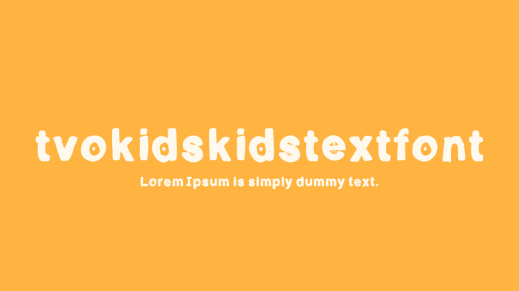 tvokidskidstextfont Font