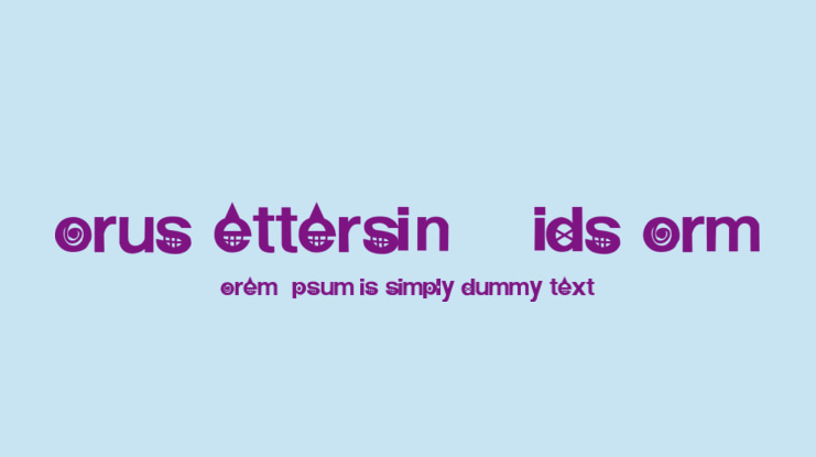 CorusLettersinTVOKidsForm Font