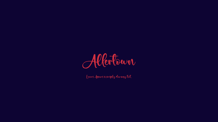 Allertown Font