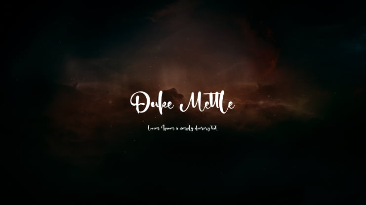 Duke Mettle Font