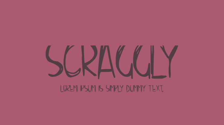 Scraggly Font