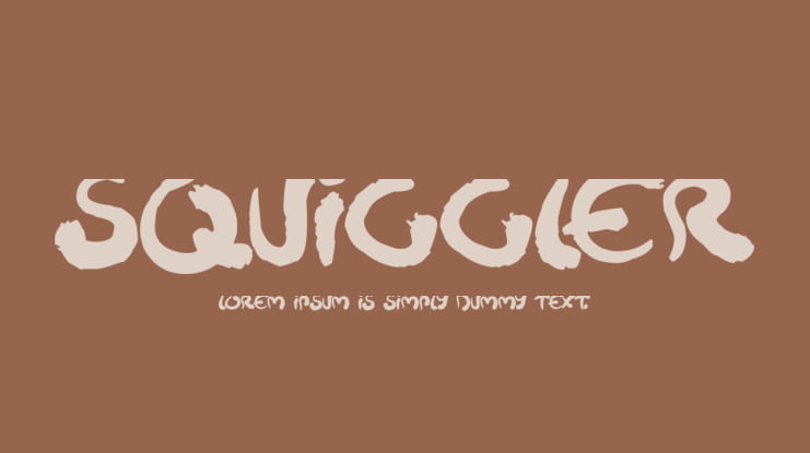 Squiggler Font