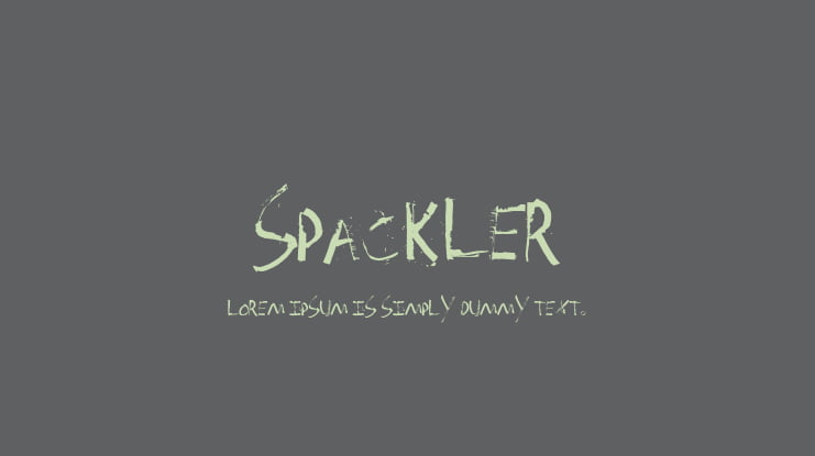 Spackler Font