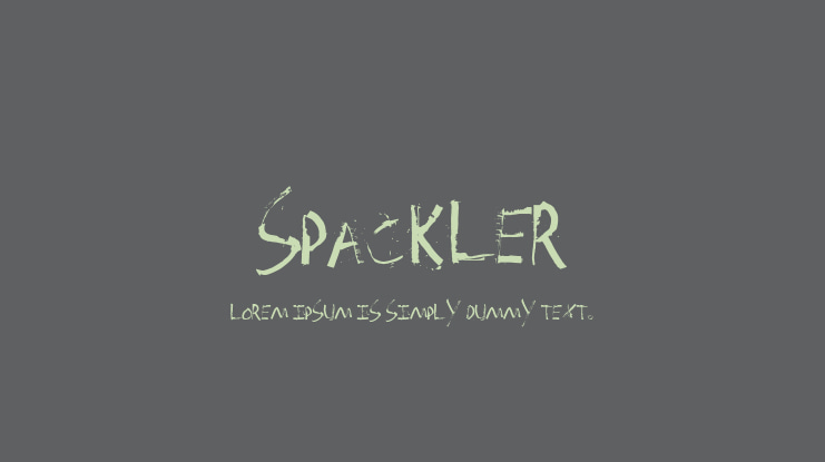 Spackler Font