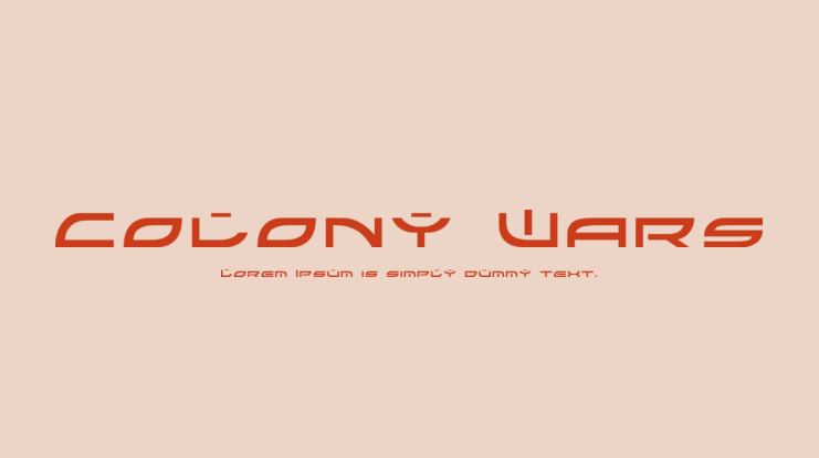 Colony Wars Font