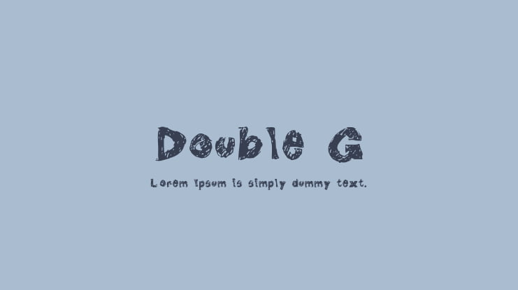 Double G Font