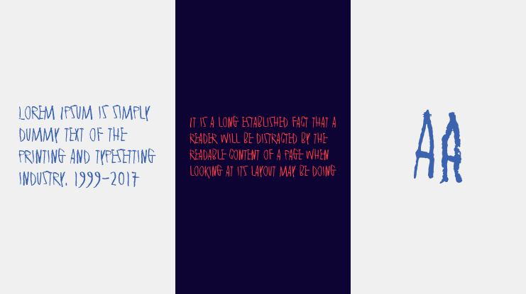 Secretly wishing for rain Font