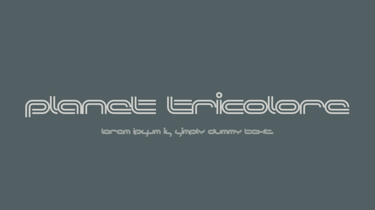 Planet Tricolore Font