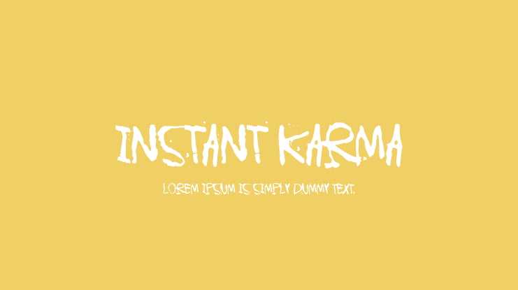 Instant Karma Font