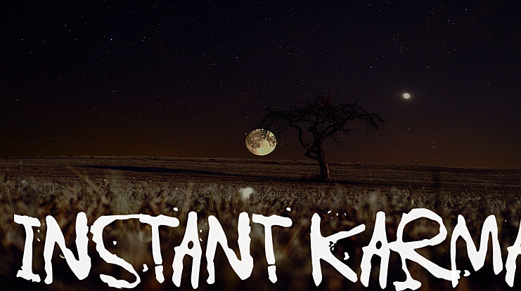 Instant Karma Font