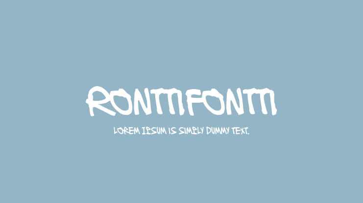 Ronttifontti Font Family