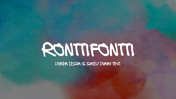 Ronttifontti Font Family