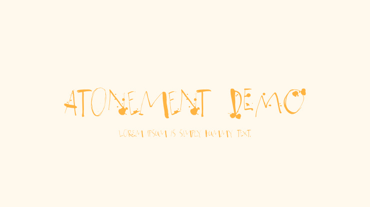 Atonement DEMO Font
