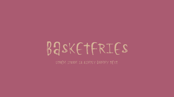 BasketFries Font