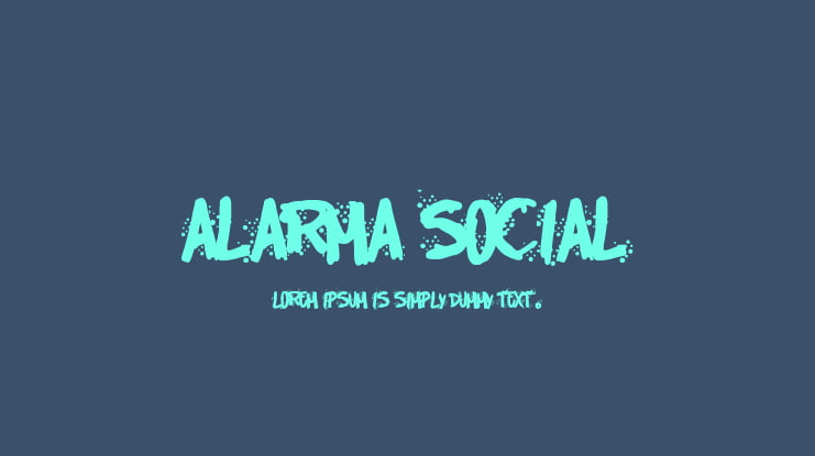 Alarma Social Font
