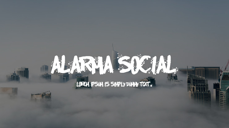 Alarma Social Font