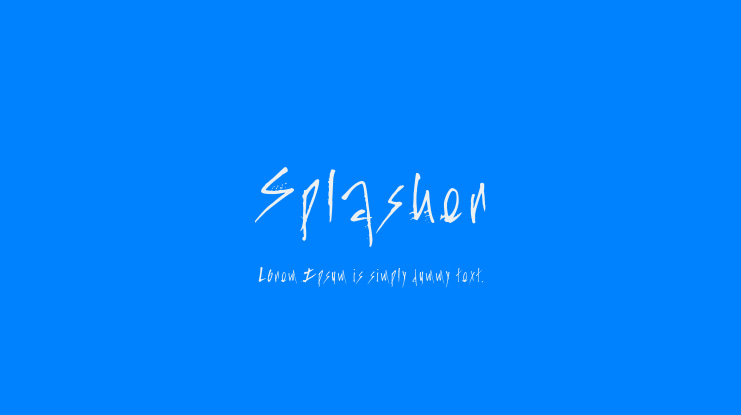 Splasher Font