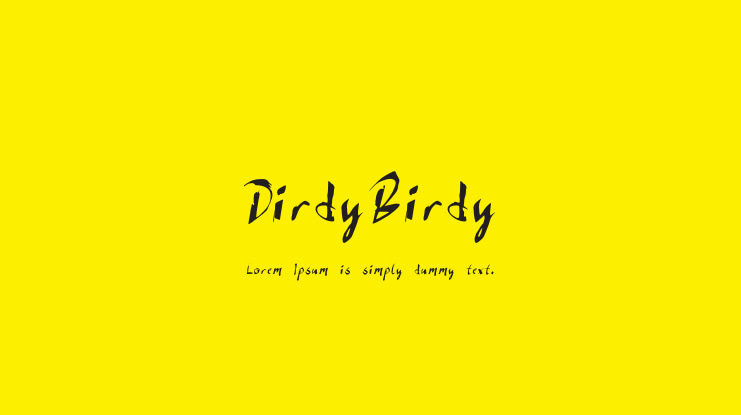 DirdyBirdy Font