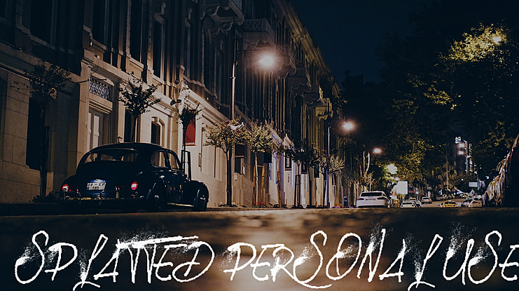 SPLATTED PERSONAL USE Font