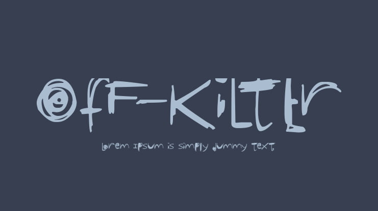 OfF-KiLtEr Font