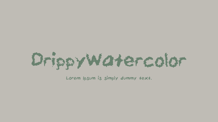 DrippyWatercolor Font