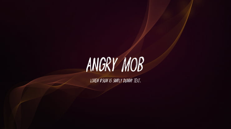 Angry Mob Font