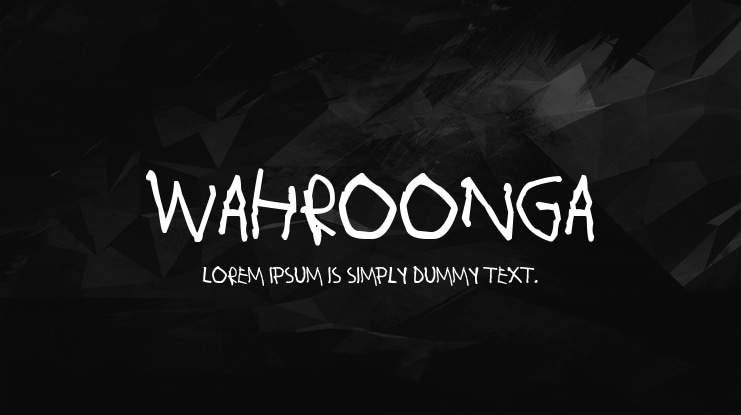 Wahroonga Font