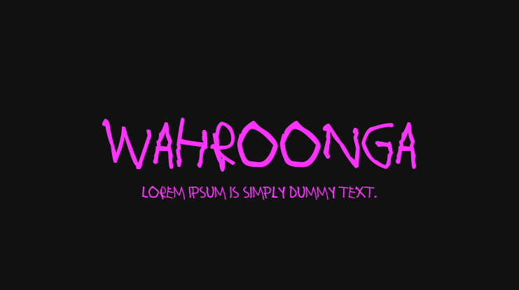 Wahroonga Font