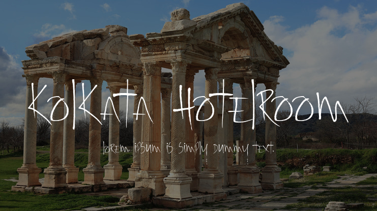 Kolkata Hotelroom Font