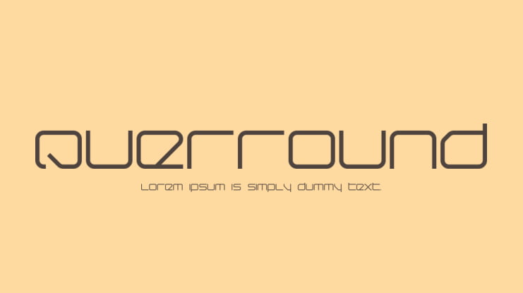 QuerRound Font