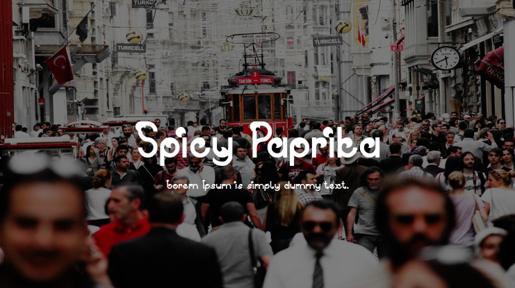 Spicy Paprika Font