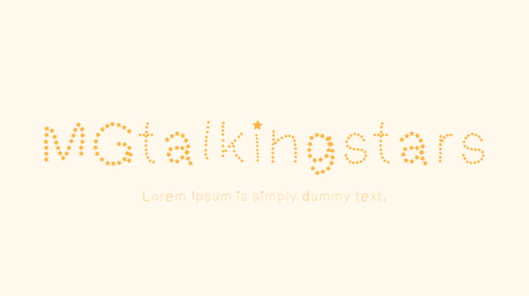 MGtalkingstars Font