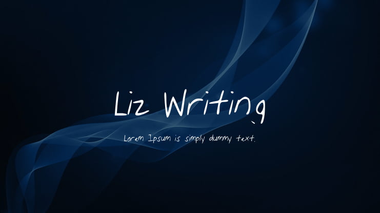 Liz_Writing Font