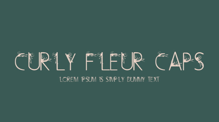 Curly Fleur Caps Font