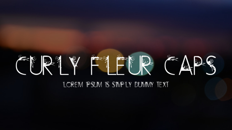 Curly Fleur Caps Font