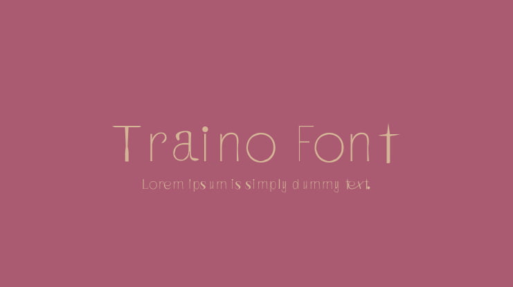 Traino Font