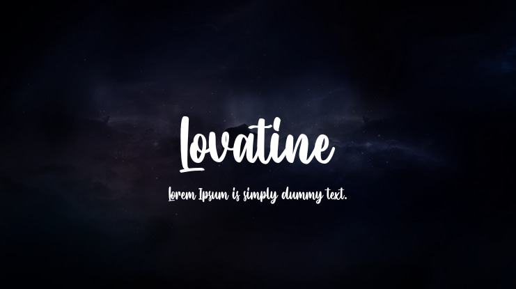 Lovatine Font